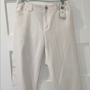 NWT Ralph Lauren white stretch petite bootleg pant
